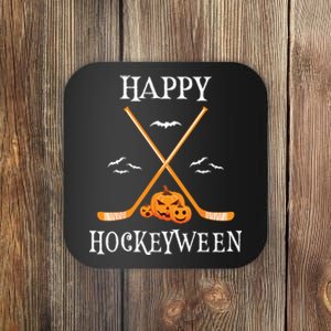 Hat Trick Or Treat Funny Hockey Halloween Costume Boyshat Trick Or Treat Fu Coaster