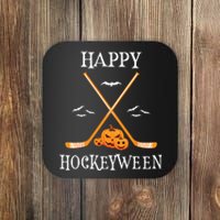 Hat Trick Or Treat Funny Hockey Halloween Costume Boyshat Trick Or Treat Fu Coaster