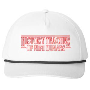 History Teacher Of Mini Hu Team Funny Gift Snapback Five-Panel Rope Hat