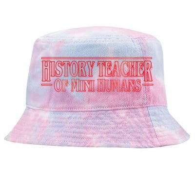 History Teacher Of Mini Hu Team Funny Gift Tie-Dyed Bucket Hat