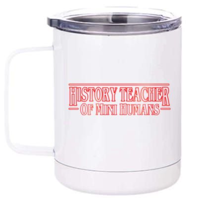 History Teacher Of Mini Hu Team Funny Gift 12 oz Stainless Steel Tumbler Cup