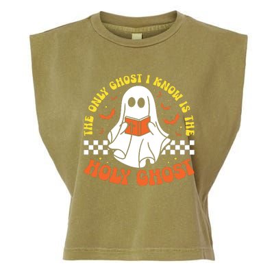 Halloween The Only Ghost I Know Is The Holy Ghost Christian Garment-Dyed Women's Muscle Tee