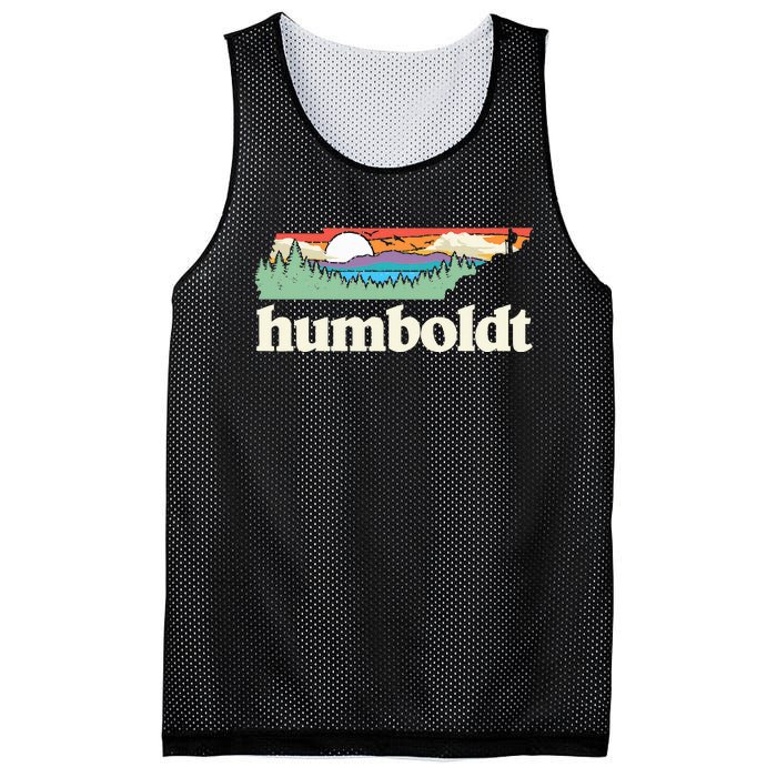 Humboldt Tennessee Outdoors Retro Nature Graphic Mesh Reversible Basketball Jersey Tank