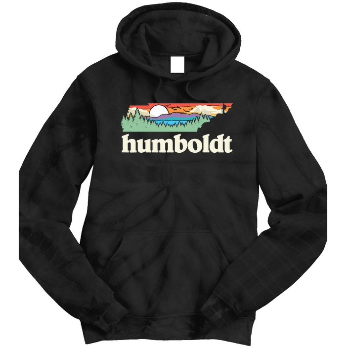 Humboldt Tennessee Outdoors Retro Nature Graphic Tie Dye Hoodie