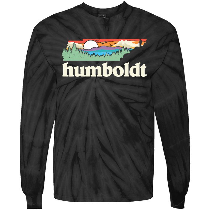 Humboldt Tennessee Outdoors Retro Nature Graphic Tie-Dye Long Sleeve Shirt