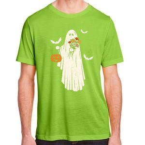 Halloween Trick Or Treat Scary Ghost Spooky Season Retro Gift Adult ChromaSoft Performance T-Shirt