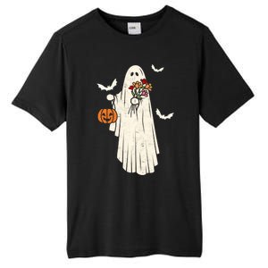 Halloween Trick Or Treat Scary Ghost Spooky Season Retro Gift Tall Fusion ChromaSoft Performance T-Shirt