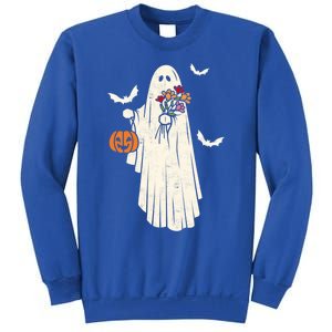 Halloween Trick Or Treat Scary Ghost Spooky Season Retro Gift Sweatshirt