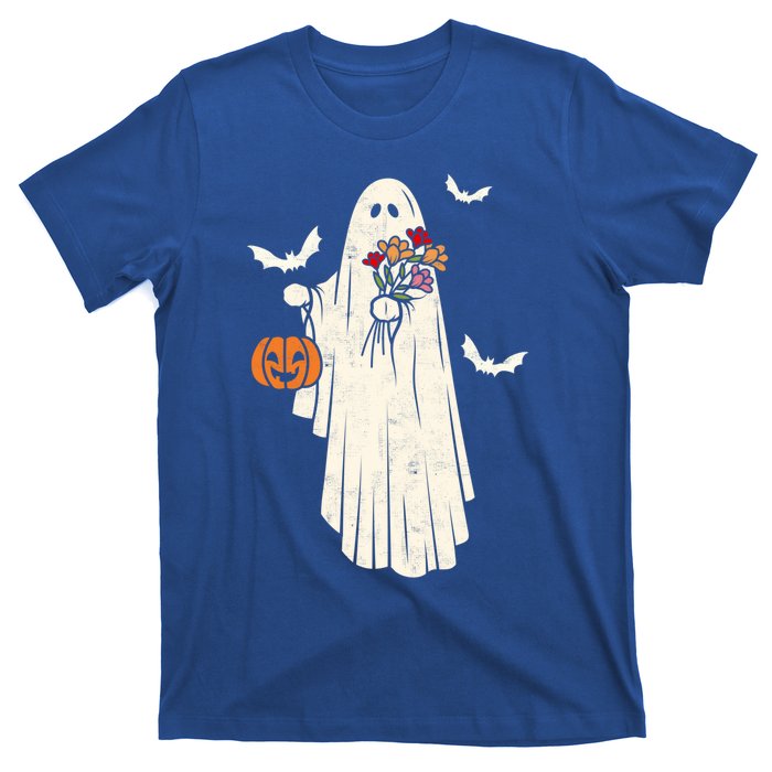 Halloween Trick Or Treat Scary Ghost Spooky Season Retro Gift T-Shirt