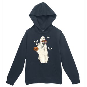 Halloween Trick Or Treat Scary Ghost Spooky Season Retro Gift Urban Pullover Hoodie