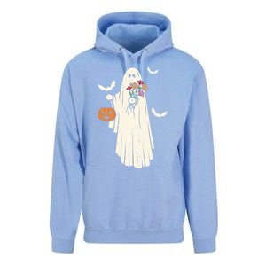 Halloween Trick Or Treat Scary Ghost Spooky Season Retro Gift Unisex Surf Hoodie