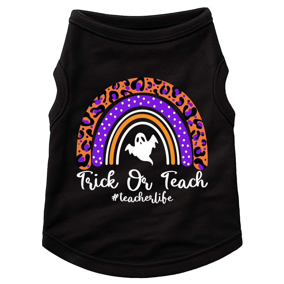 Halloween Trick Or Teach #Teacher Life Doggie Tank