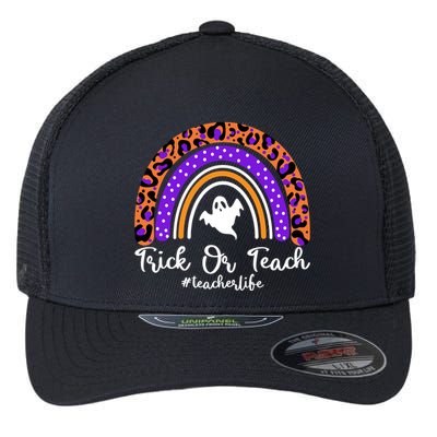 Halloween Trick Or Teach #Teacher Life Flexfit Unipanel Trucker Cap