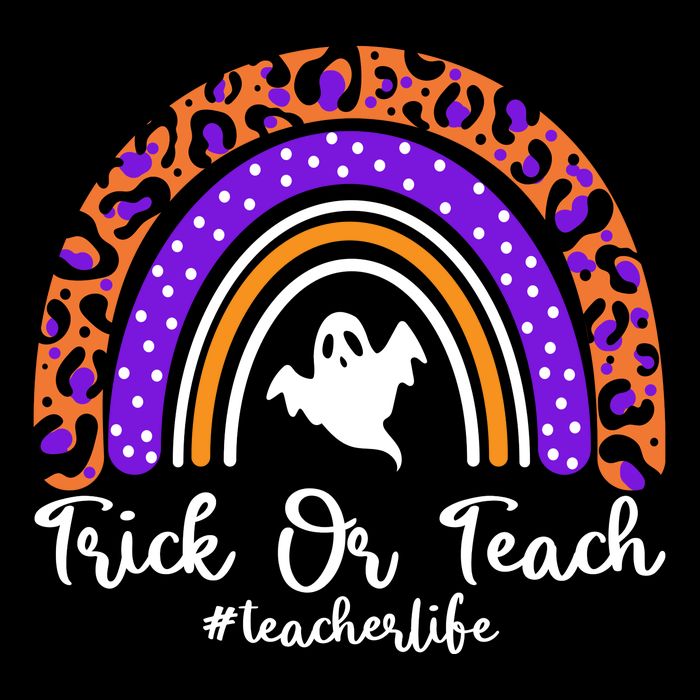 Halloween Trick Or Teach #Teacher Life 16 in Basic Backpack