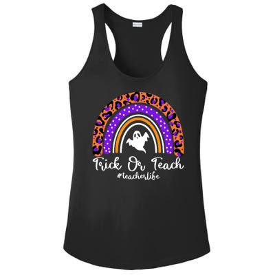 Halloween Trick Or Teach #Teacher Life Ladies PosiCharge Competitor Racerback Tank