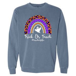 Halloween Trick Or Teach #Teacher Life Garment-Dyed Sweatshirt