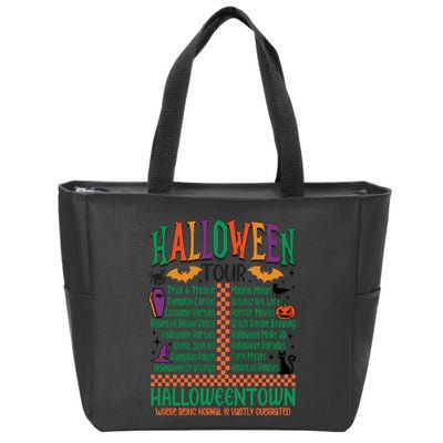 Halloween Trick Or Treat Halloween Pumpkin Zip Tote Bag