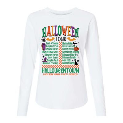 Halloween Trick Or Treat Halloween Pumpkin Womens Cotton Relaxed Long Sleeve T-Shirt