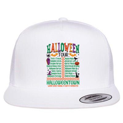 Halloween Trick Or Treat Halloween Pumpkin Flat Bill Trucker Hat