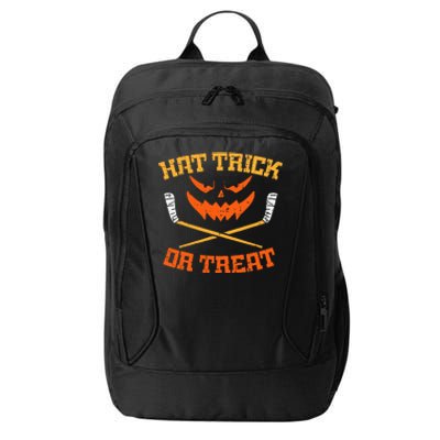 Hat Trick Or Treat Ice Hockey Halloween City Backpack