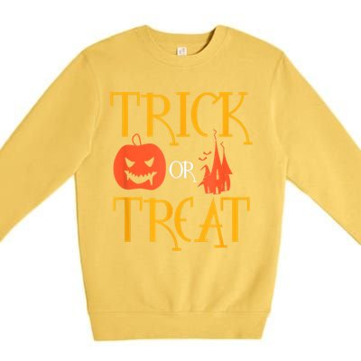 Halloween Trick Or Treat Premium Crewneck Sweatshirt