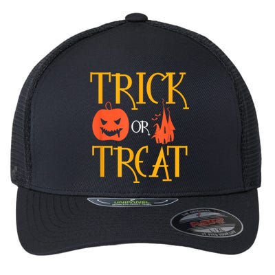 Halloween Trick Or Treat Flexfit Unipanel Trucker Cap