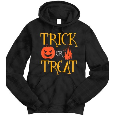 Halloween Trick Or Treat Tie Dye Hoodie