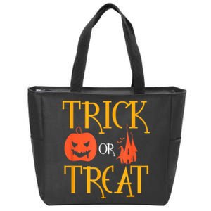 Halloween Trick Or Treat Zip Tote Bag