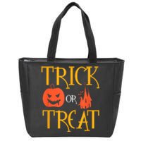 Halloween Trick Or Treat Zip Tote Bag