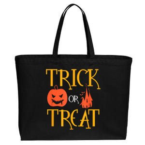 Halloween Trick Or Treat Cotton Canvas Jumbo Tote