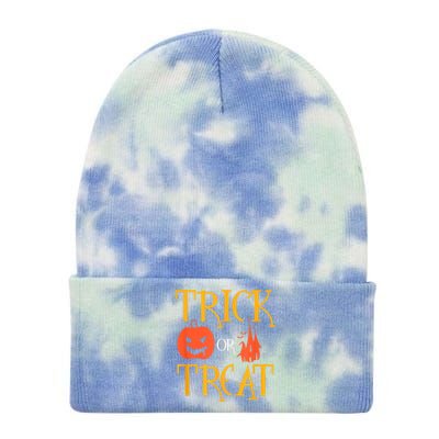 Halloween Trick Or Treat Tie Dye 12in Knit Beanie