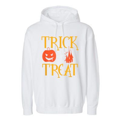 Halloween Trick Or Treat Garment-Dyed Fleece Hoodie