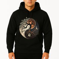 Harmonious Tree Of Life Yin Yang Hoodie