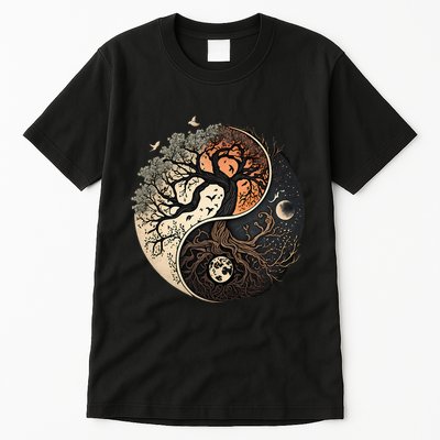 Harmonious Tree Of Life Yin Yang Tall T-Shirt