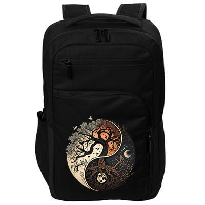 Harmonious Tree Of Life Yin Yang Impact Tech Backpack