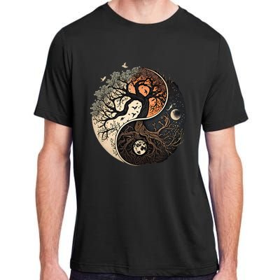 Harmonious Tree Of Life Yin Yang Adult ChromaSoft Performance T-Shirt