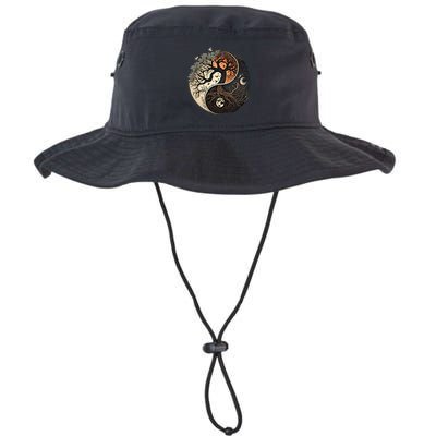Harmonious Tree Of Life Yin Yang Bucket Hat