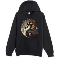 Harmonious Tree Of Life Yin Yang Premium Pullover Hoodie