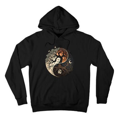 Harmonious Tree Of Life Yin Yang Tall Hoodie