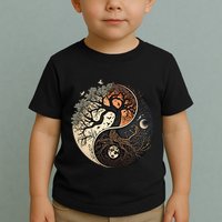Harmonious Tree Of Life Yin Yang Toddler T-Shirt