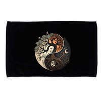 Harmonious Tree Of Life Yin Yang Microfiber Hand Towel