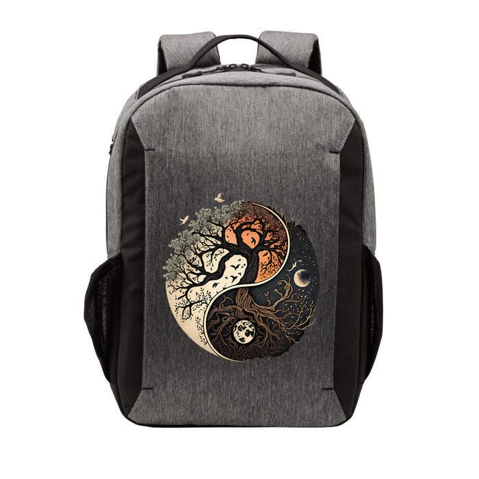 Harmonious Tree Of Life Yin Yang Vector Backpack