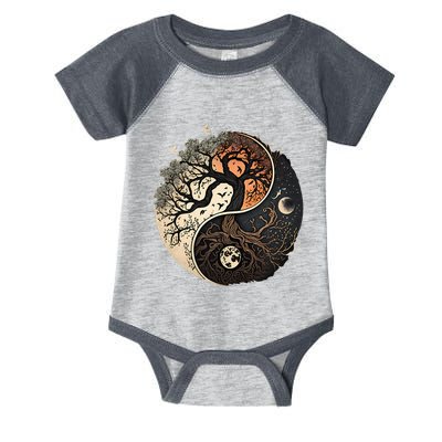 Harmonious Tree Of Life Yin Yang Infant Baby Jersey Bodysuit