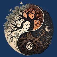Harmonious Tree Of Life Yin Yang Infant Baby Jersey Bodysuit