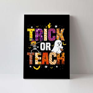 Halloween Trick Or Teach Funny Costume Teacher Halloween Canvas