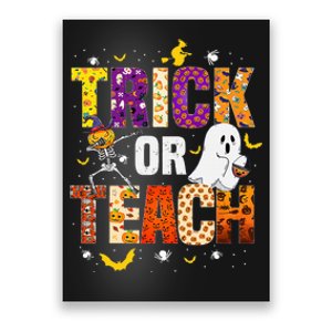 Halloween Trick Or Teach Funny Costume Teacher Halloween Poster