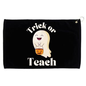 Halloween Trick Or Teach Ghost Teacher  Wo Graphic Grommeted Golf Towel