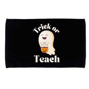 Halloween Trick Or Teach Ghost Teacher  Wo Graphic Microfiber Hand Towel