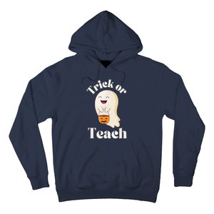 Halloween Trick Or Teach Ghost Teacher  Wo Graphic Hoodie