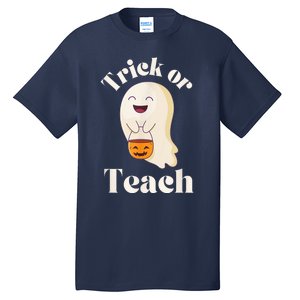 Halloween Trick Or Teach Ghost Teacher  Wo Graphic Tall T-Shirt